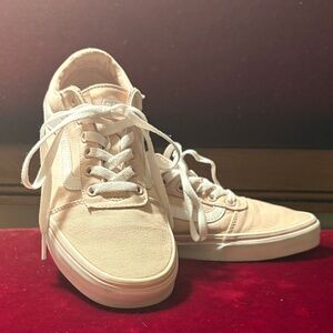 Vans Women's Off-White Canvas Sneakers